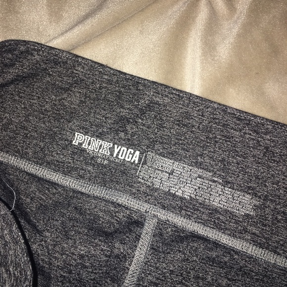 Grey marled PINK yoga leggings - Picture 5 of 6